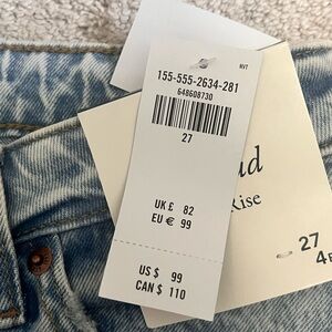 Abercrombie + fitch dad high rise jeans